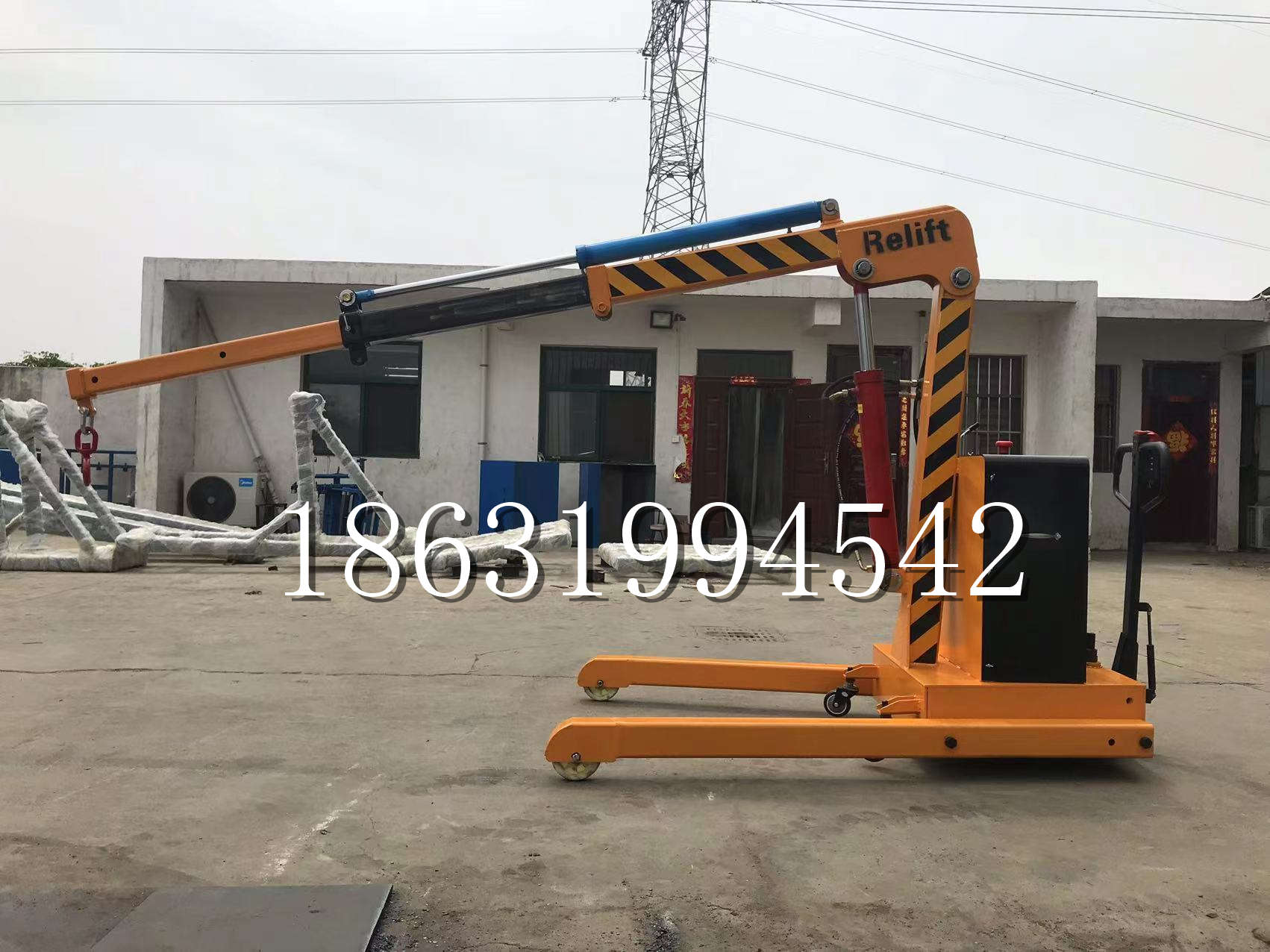 阿尔山市久征定做3吨三轮随车吊 农用园林绿化移树吊 平板工程用小吊机